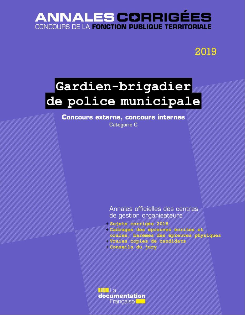 Visuel annales corrigées gardien brigadier