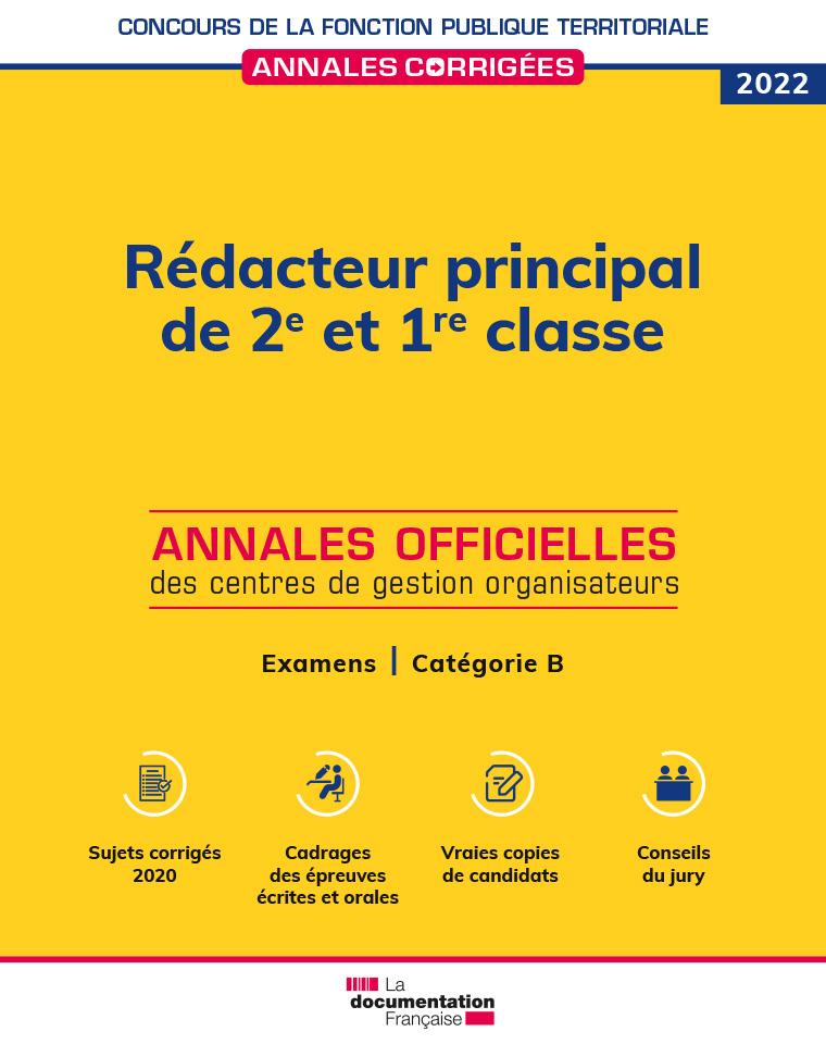 examen rédacteur principal 2022