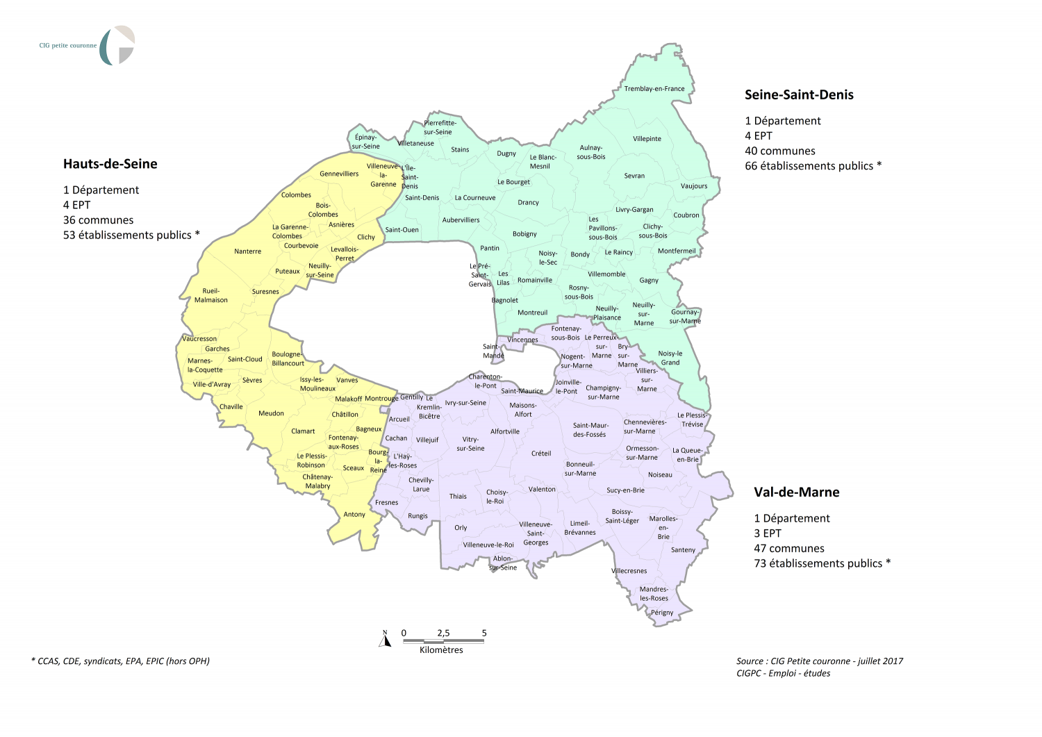 communes petite couronne carte ile de france Le Panorama De La Petite Couronne Cig Petite Couronne communes petite couronne carte ile de france