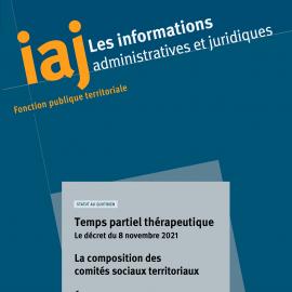 Couverture revue Les informations administratives et juridiques numéro 12 (2021) CIG